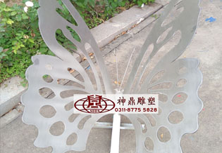 不锈钢雕塑镂空蝴蝶