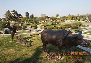 人物铸铜圆雕